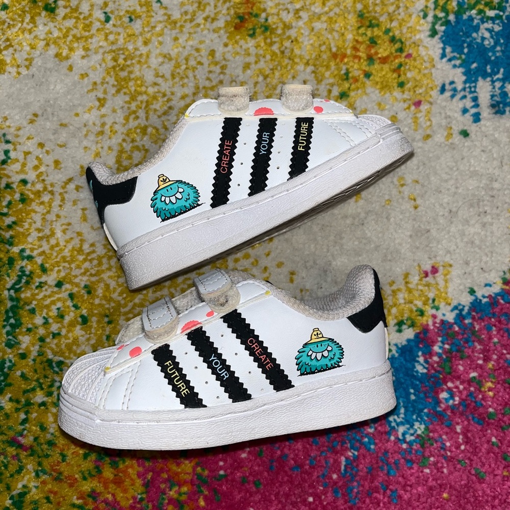 Kids Adidas x Kevin Lyons Superstar Sneakers